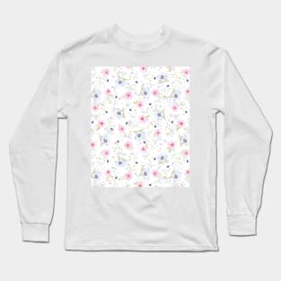 Light flower pattern Long Sleeve T-Shirt